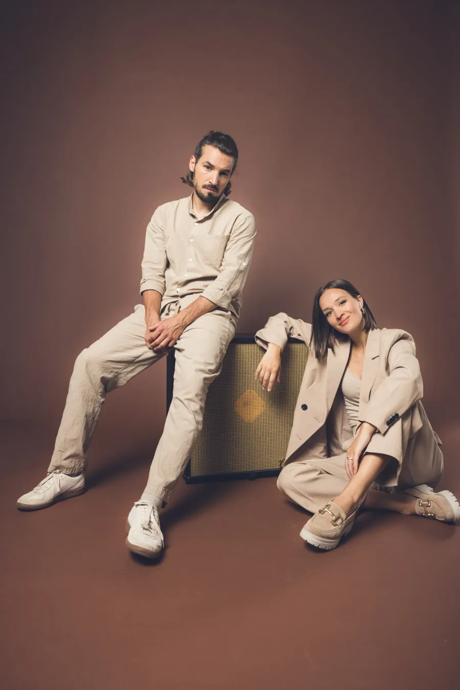 Moni und Thomas im Studio